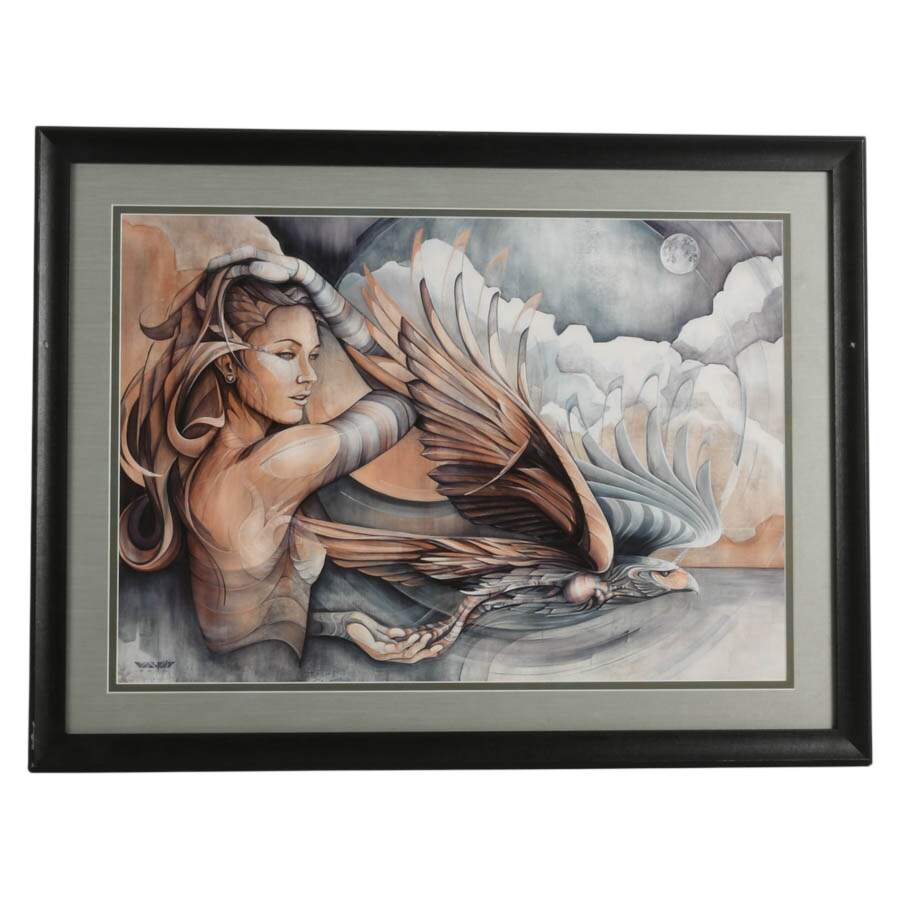 Framed "Epiphany" Print Signed & Numbered 22/30 by Hans Walør-1