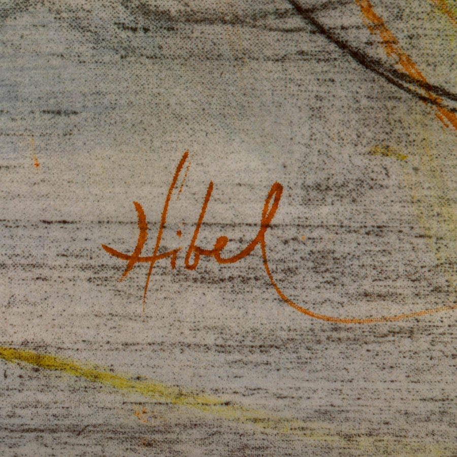 Framed Edna Hibel "Stephanie & Child" Lithograph Print Numbered 473/1000-4