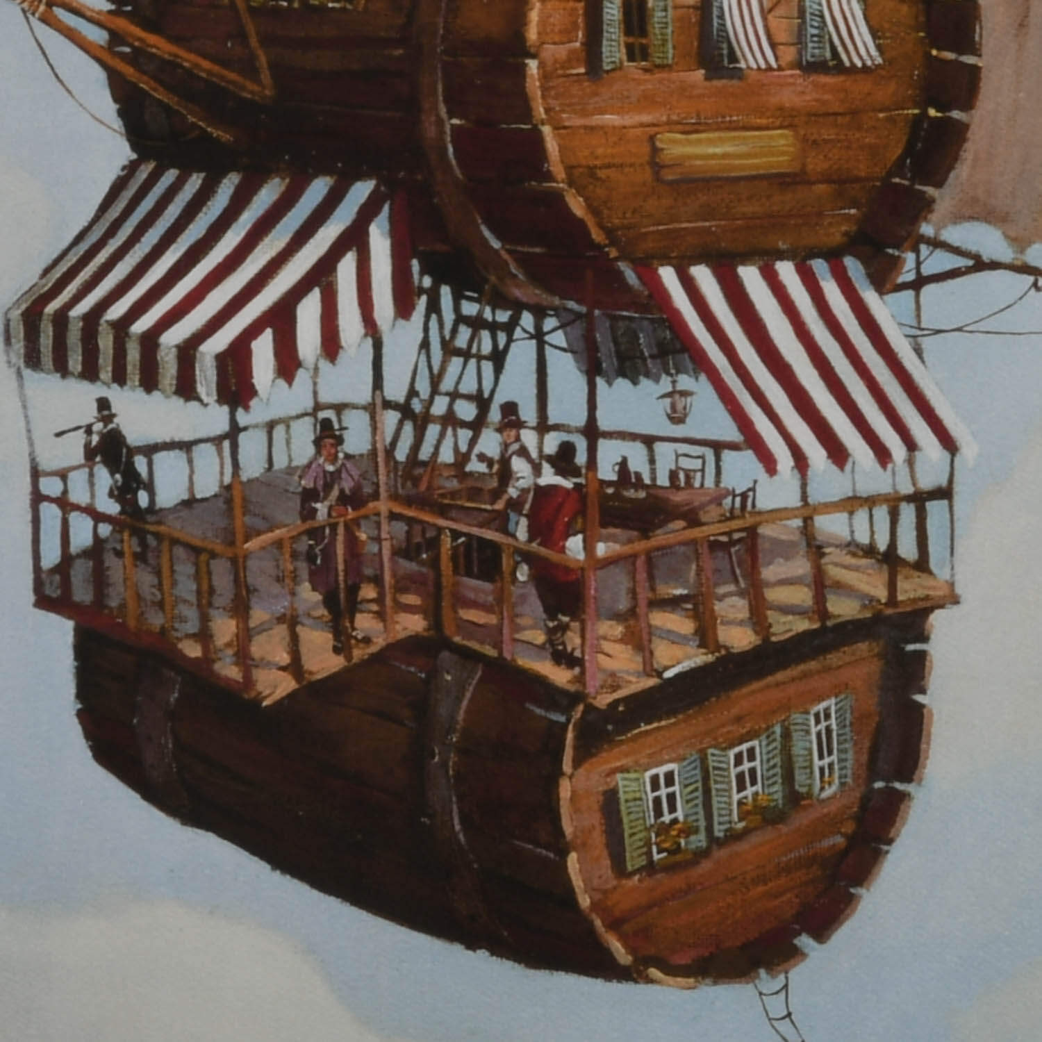 Framed Signed Andrey Vereshagin "House of a Wine Maker" Serio-Lithograph-3