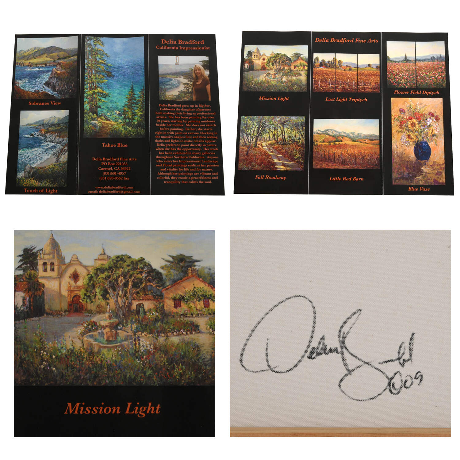 Signed Delia Bradford "Mission Light" Gicleé Print on Canvas-4