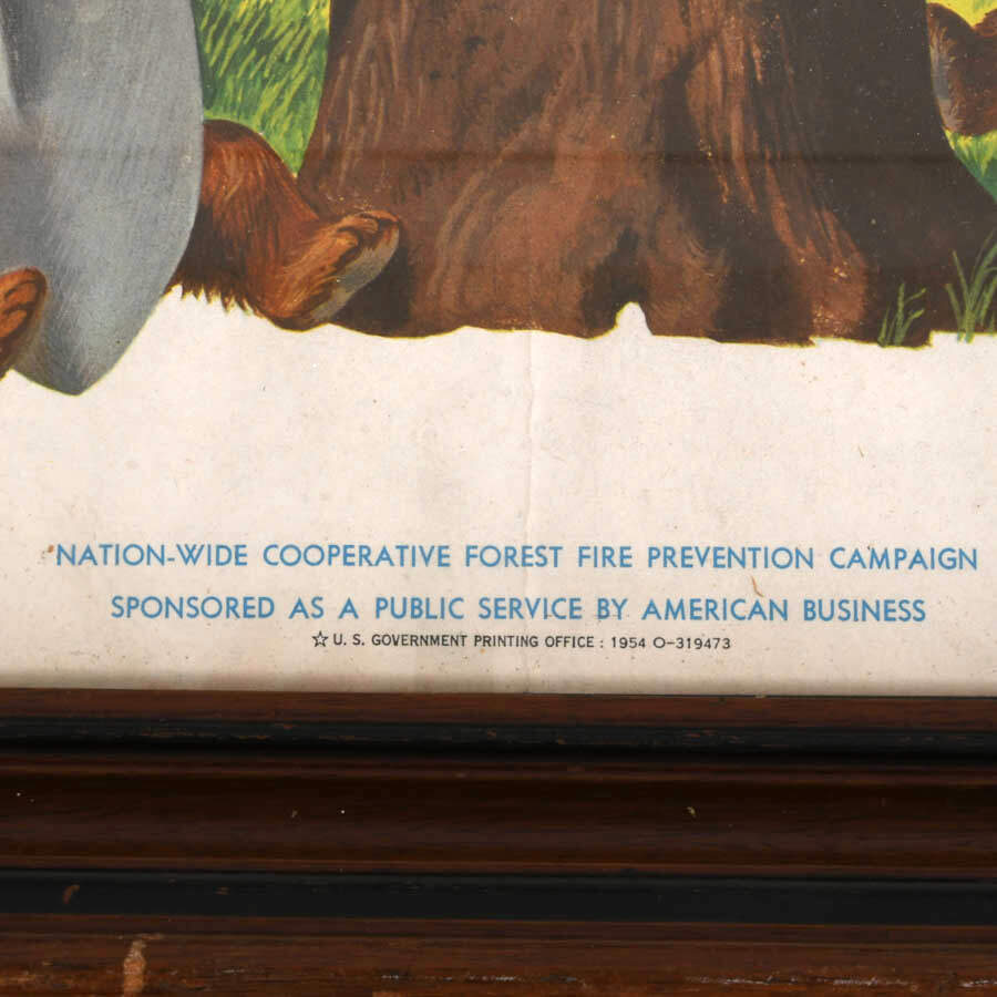 U.S. Department of Agriculture Forest Service Lithograph of Smokey Bear-4