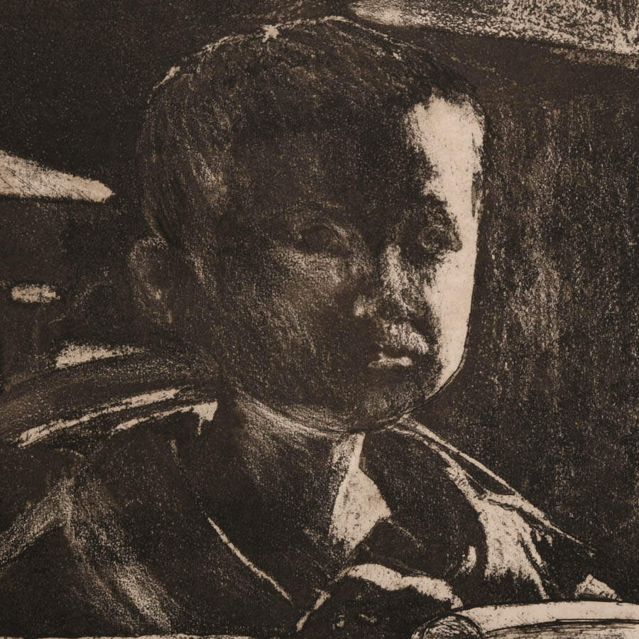 "The New Generation" Artist Proof Etching Signed by Sandra K. Douglas-2