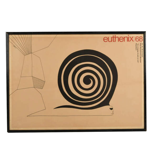 Framed "Euthenix 68" Poster by Vittorio Fiorucci-1