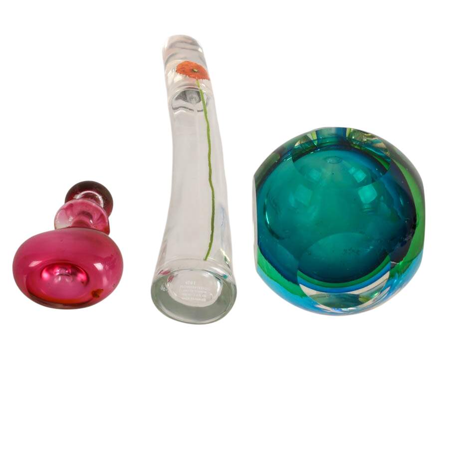 Trio of Vintage Glass Perfume Bottles-7