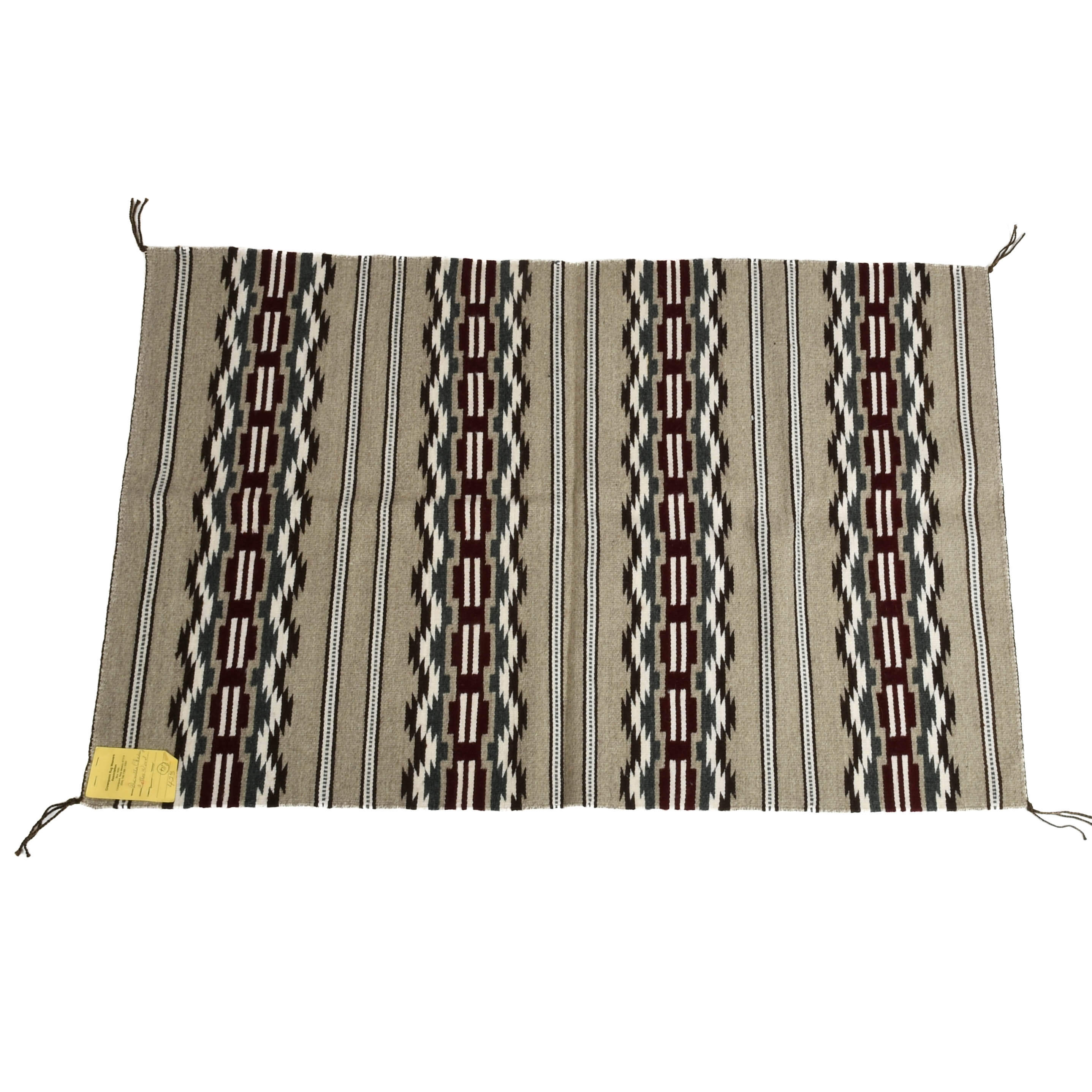 New Mexican Hand-Woven Navajo Wool Rug-6