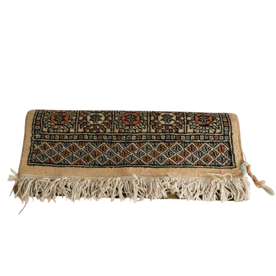 Pakistani Wool Hand-Knotted Bokhara Rug-5