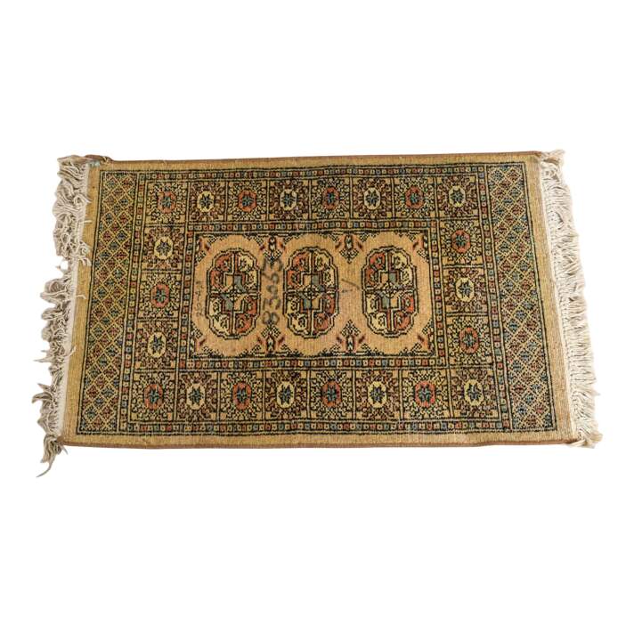 Pakistani Wool Hand-Knotted Bokhara Rug-3