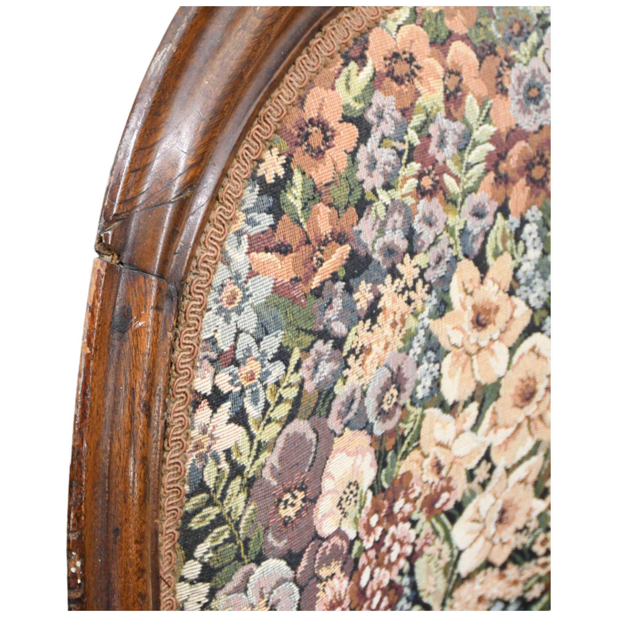 Antique Victorian Medallion Back Parlor Sofa-7
