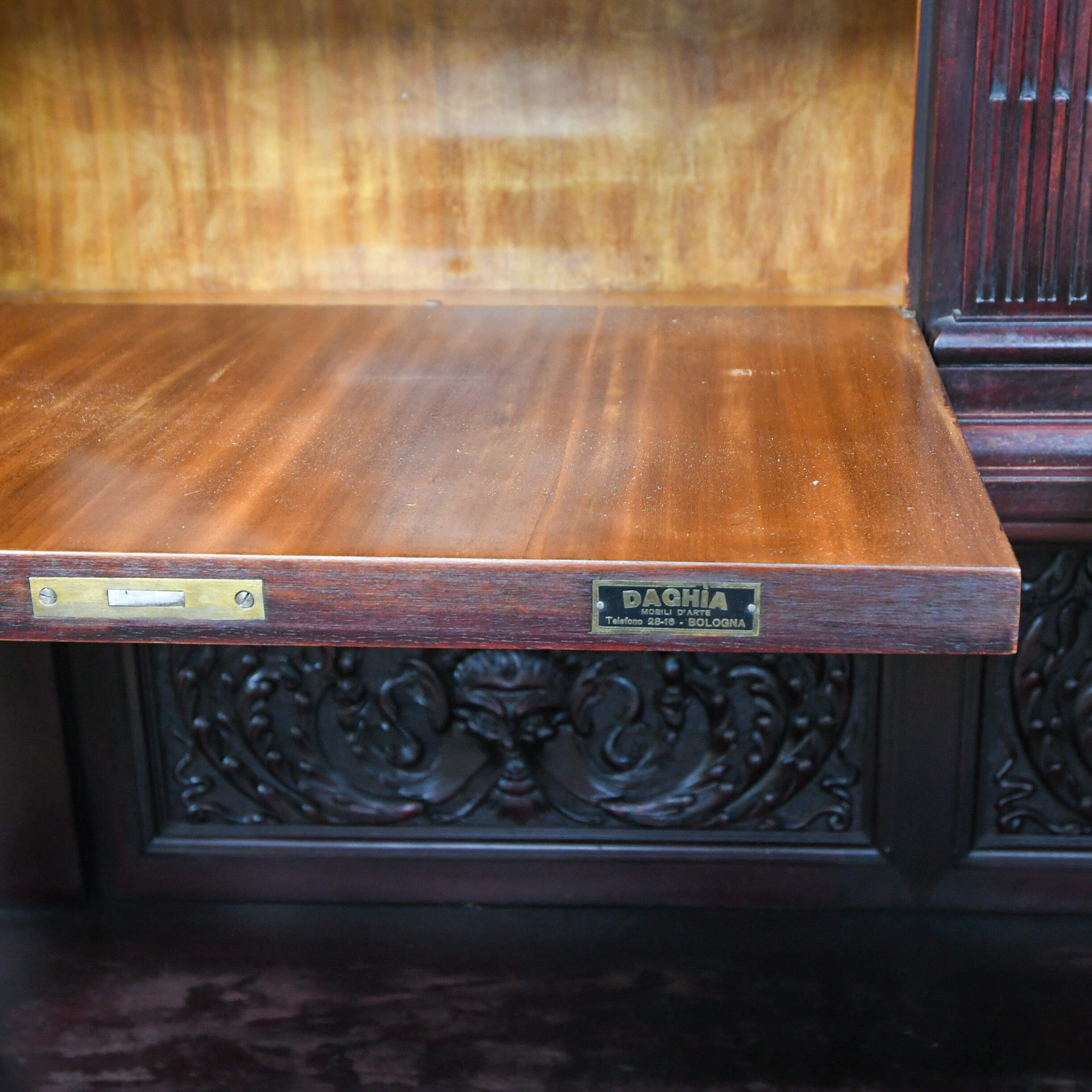 Antique Daghia Wood Display Cabinet-11