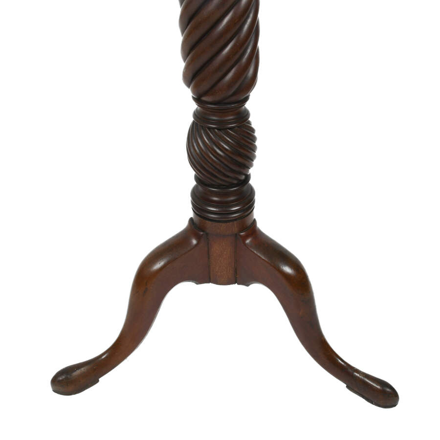 Chippendale Style Mahogany Torchére Plant Stand-12