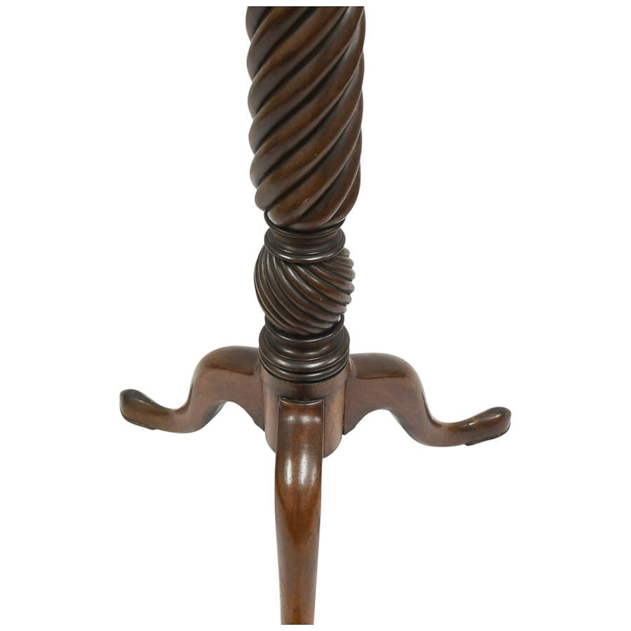 Chippendale Style Mahogany Torchére Plant Stand-3