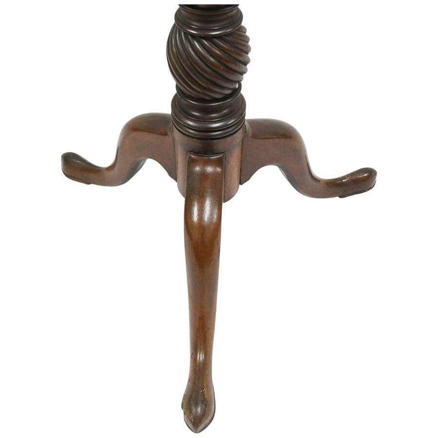 Chippendale Style Mahogany Torchére Plant Stand-2