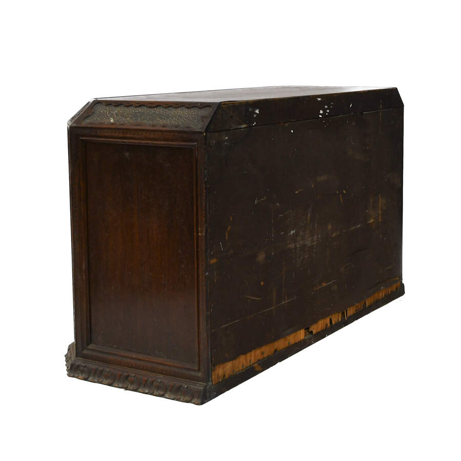 Chinese Carved Medallion Sideboard Cabinet-6