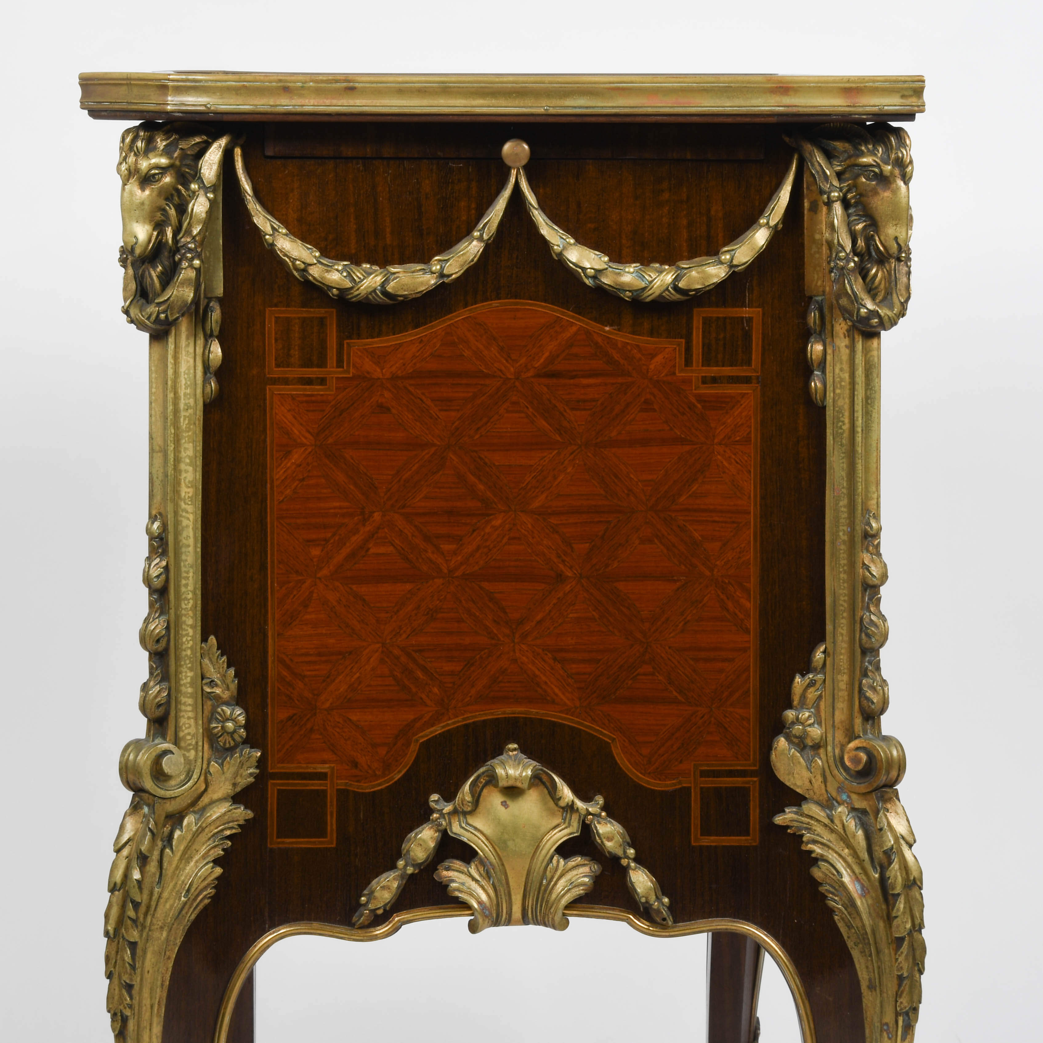 Bronze Inlaid and Marble Top Chest by J.F. Oeben-7