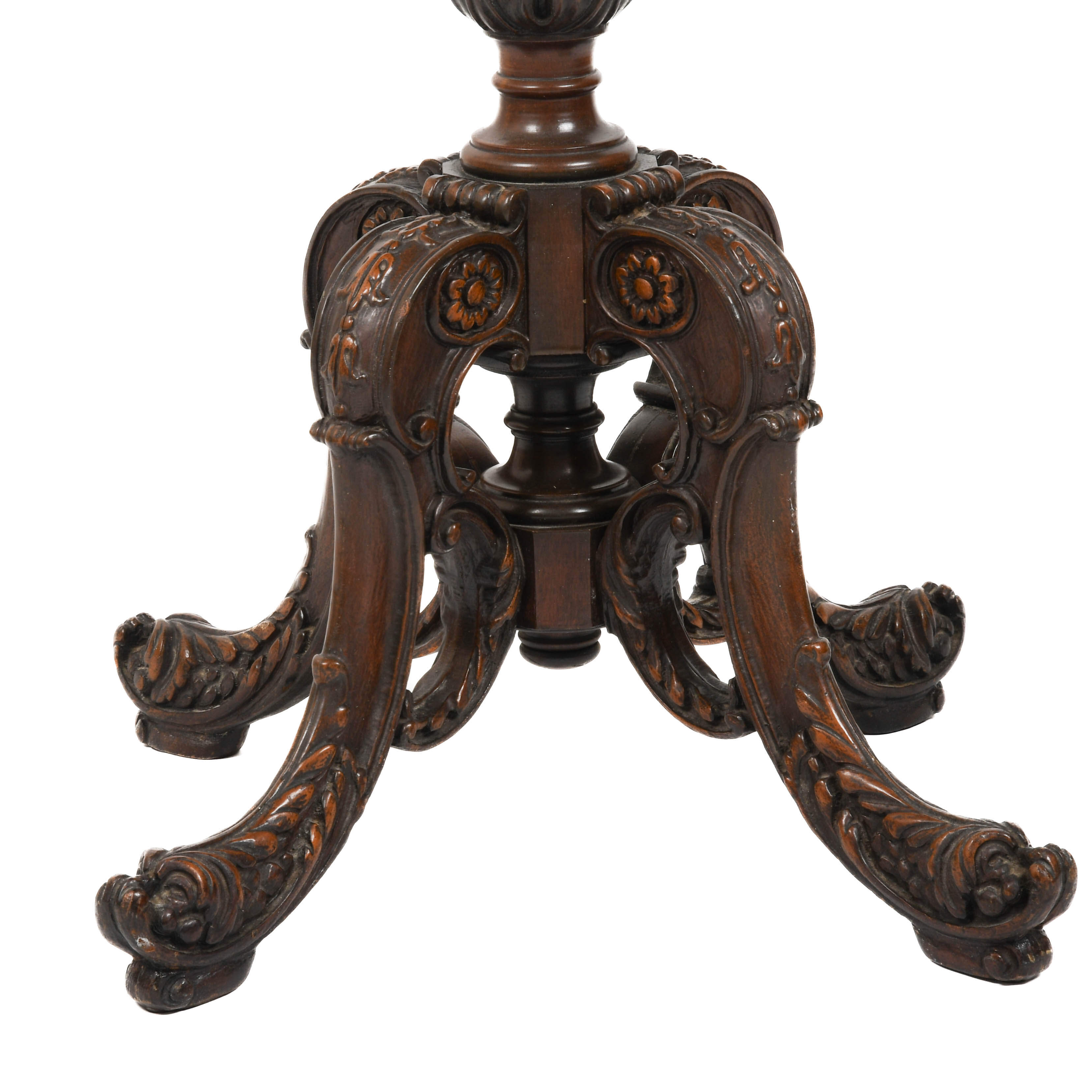 Antique Mahogany Showcase Table-2