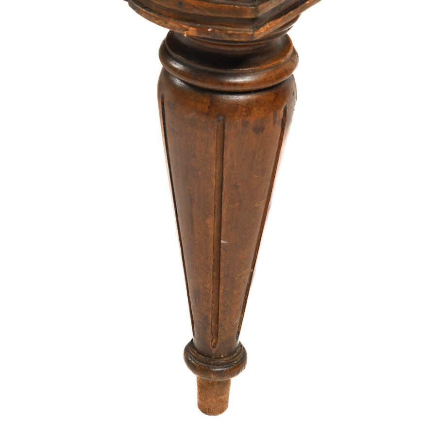 Antique French Walnut and Marble Top Cabinet-5