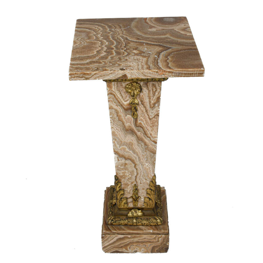 Marble Pedestal with Gilt-1