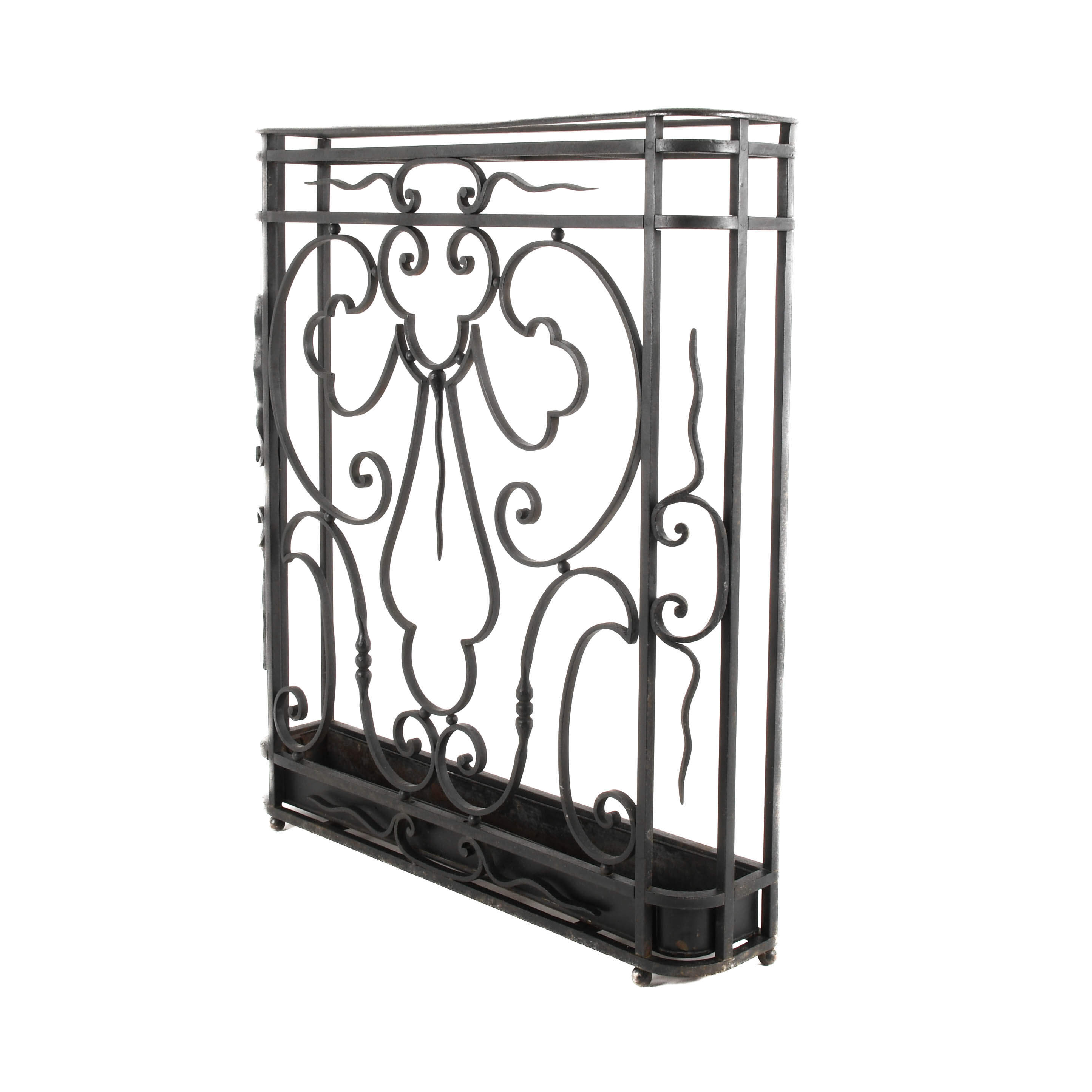 Victorian Wrought Iron Cane and Umbrella Stand-2