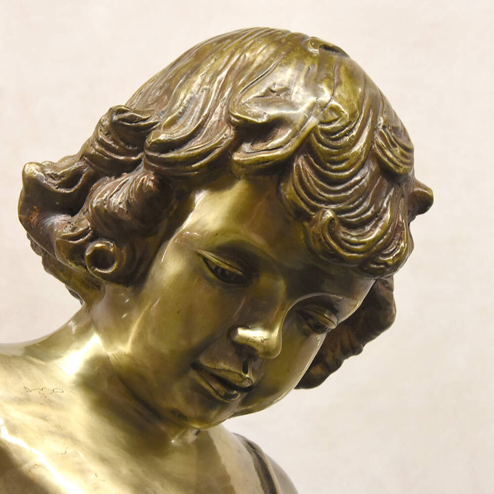 Lifesize Bronze Putti Sculpture in the Style of Auguste Moreau-5