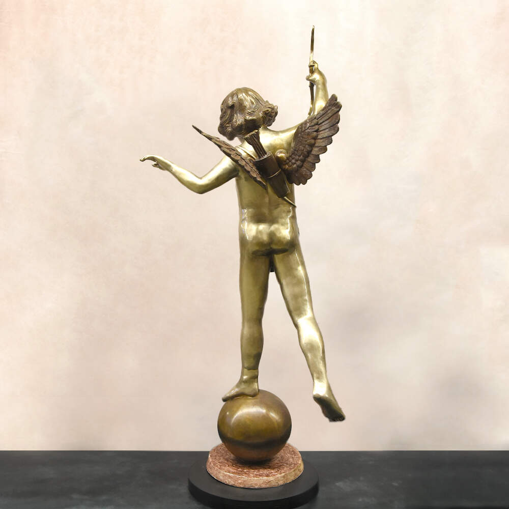 Lifesize Bronze Putti Sculpture in the Style of Auguste Moreau-3