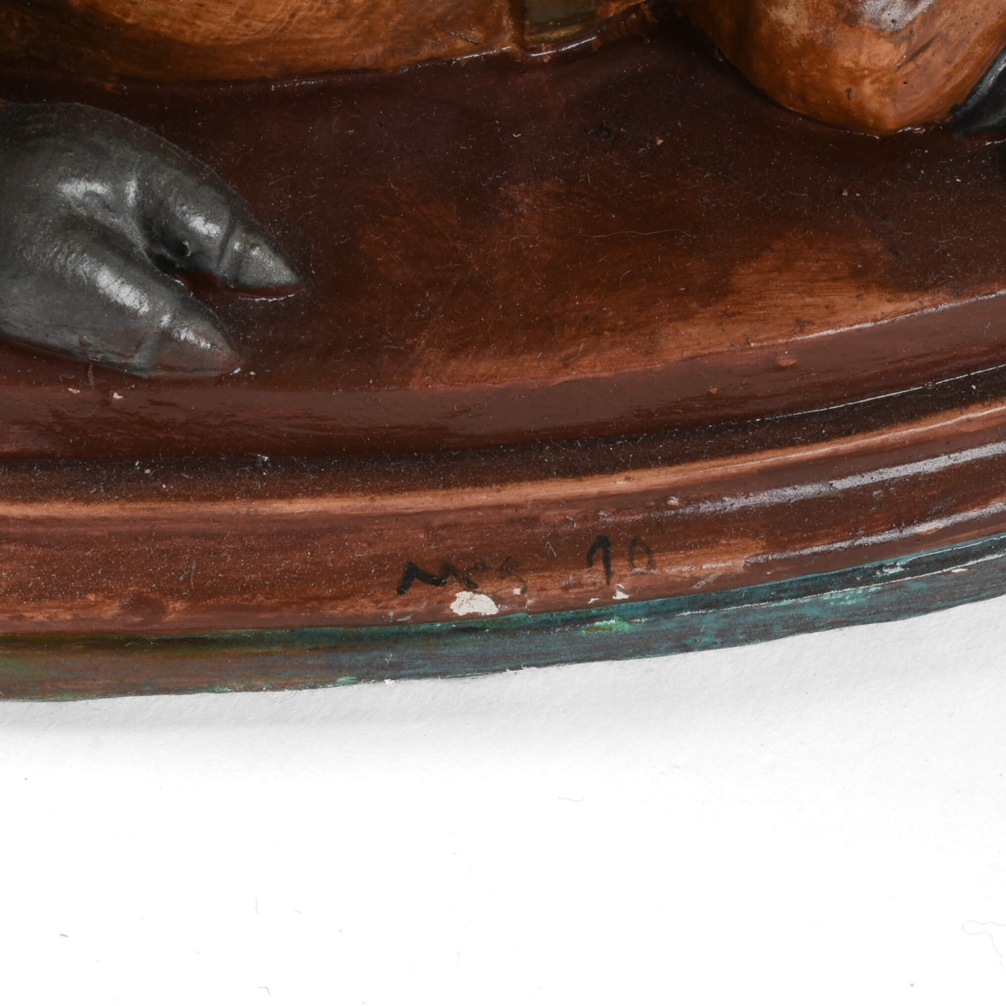 Bianchi G. Ruggeri Painted Nativity Balthasar Magi Figure-11