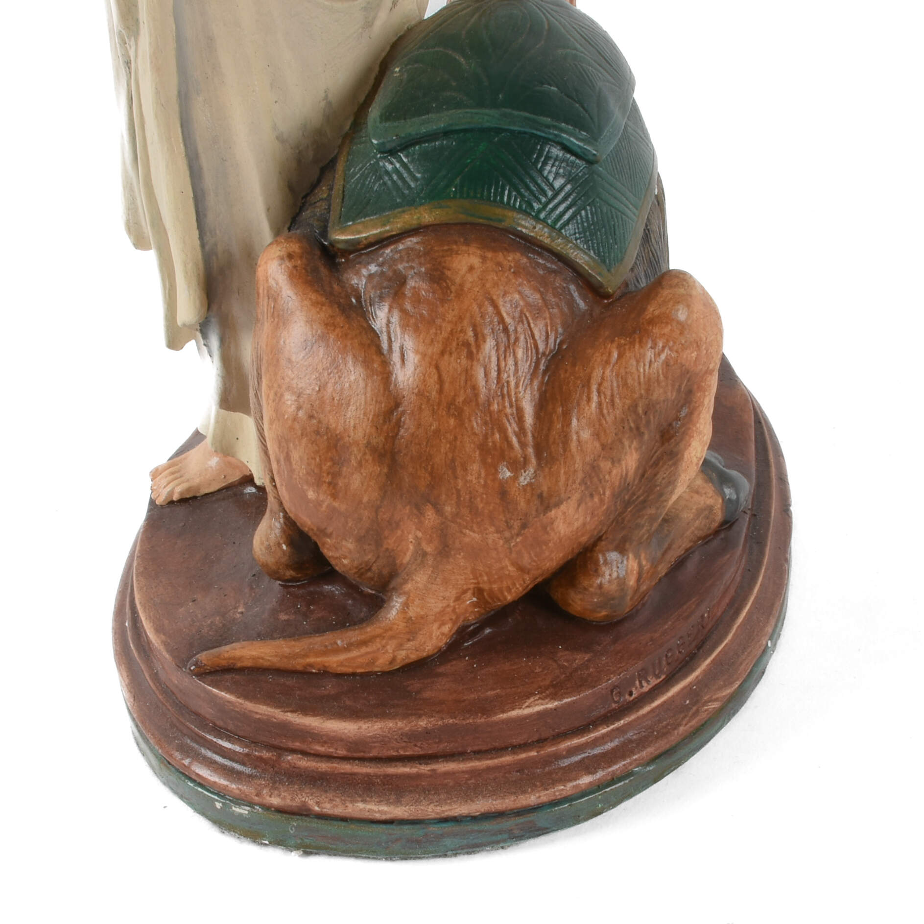 Bianchi G. Ruggeri Painted Nativity Balthasar Magi Figure-9