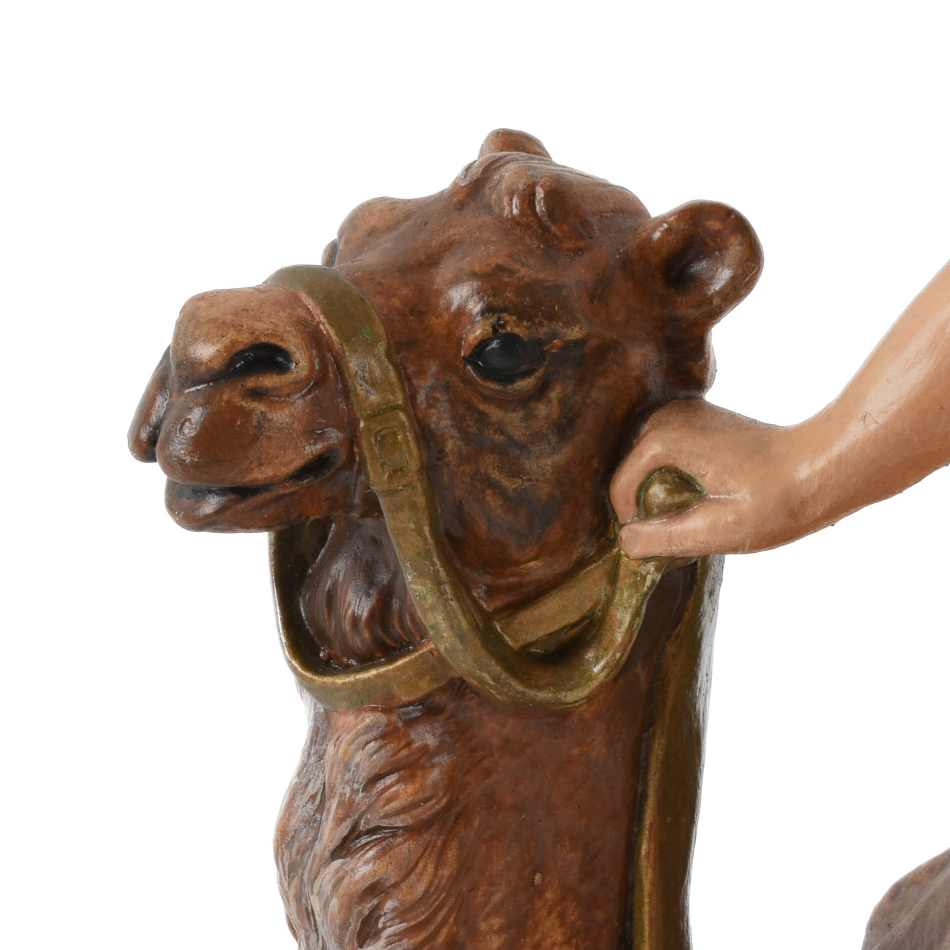 Bianchi G. Ruggeri Painted Nativity Balthasar Magi Figure-7