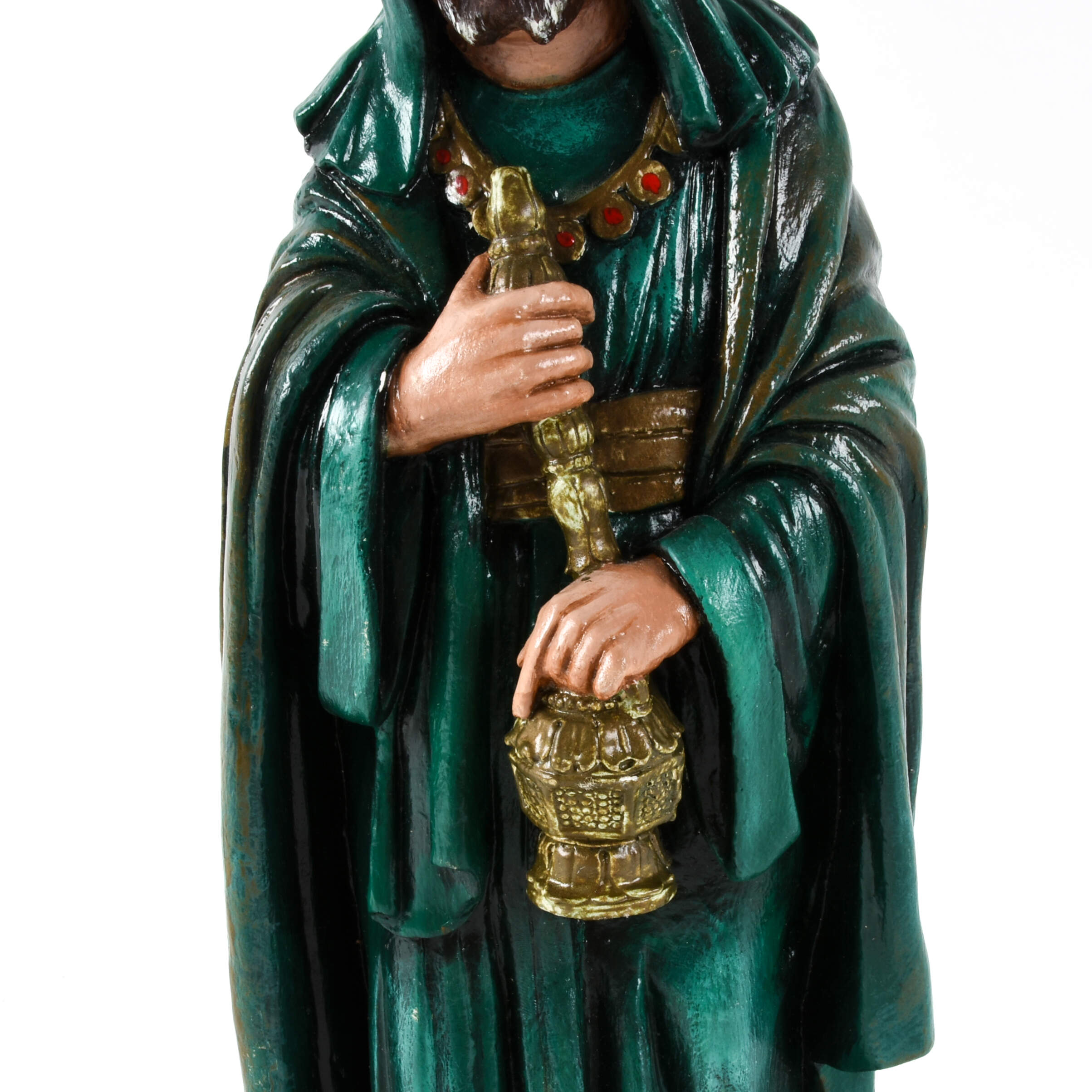 Bianchi G. Ruggeri Painted Nativity Caspar Magi Figure-6