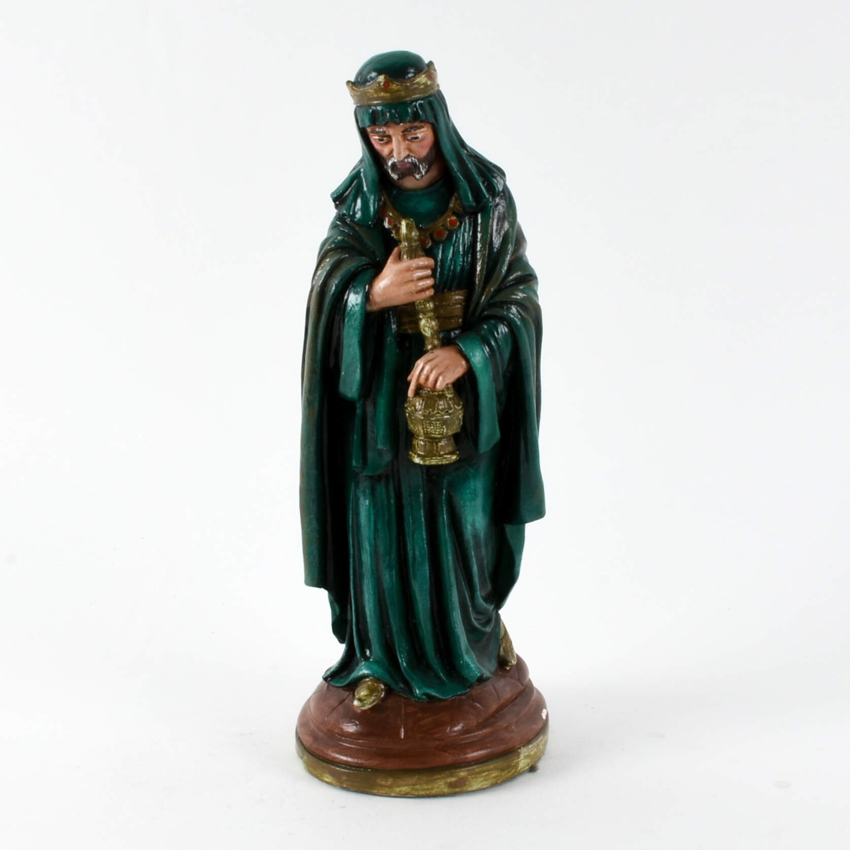 Bianchi G. Ruggeri Painted Nativity Caspar Magi Figure-1