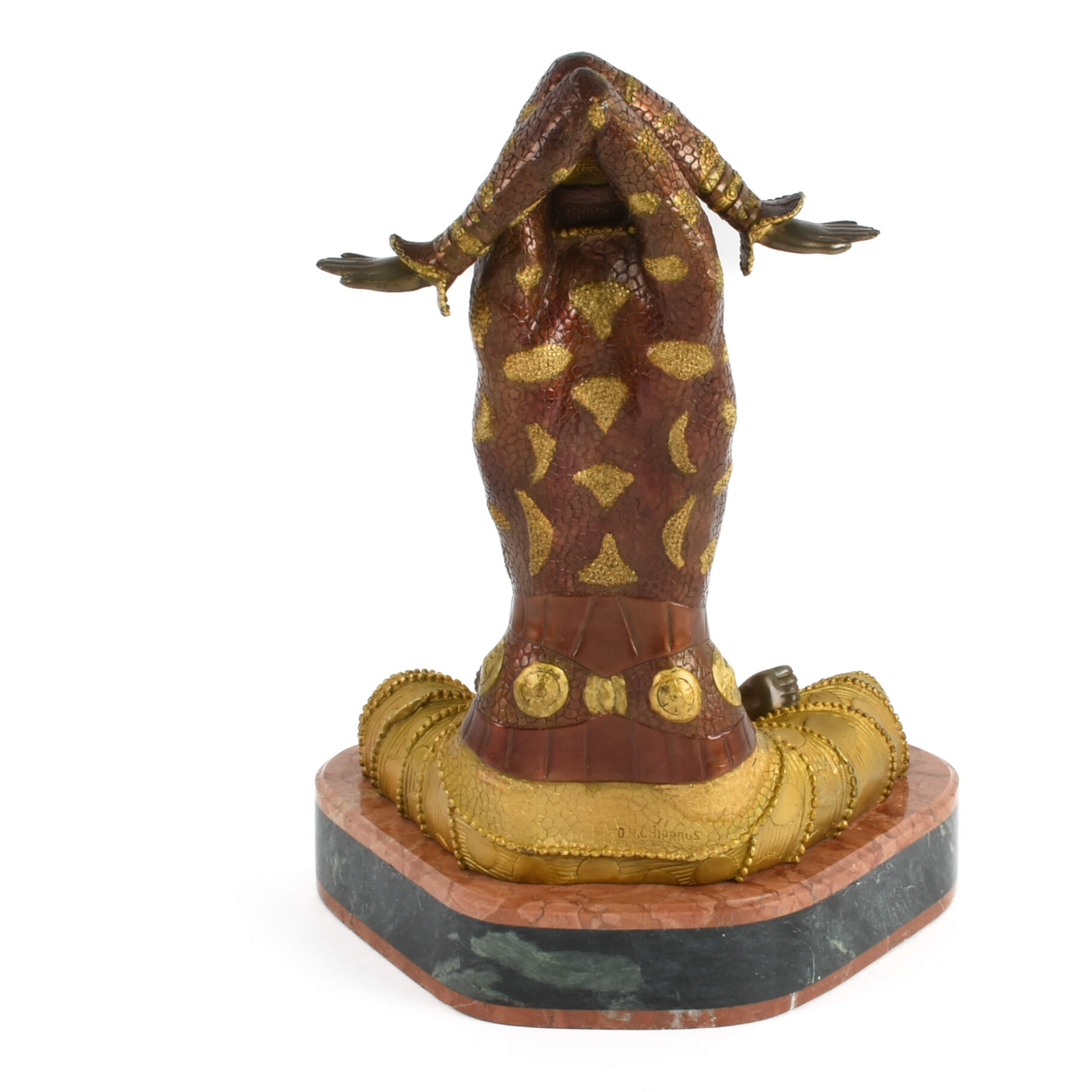 "Temple of the Goddess" Bronze After Dimitri Chiparus-3
