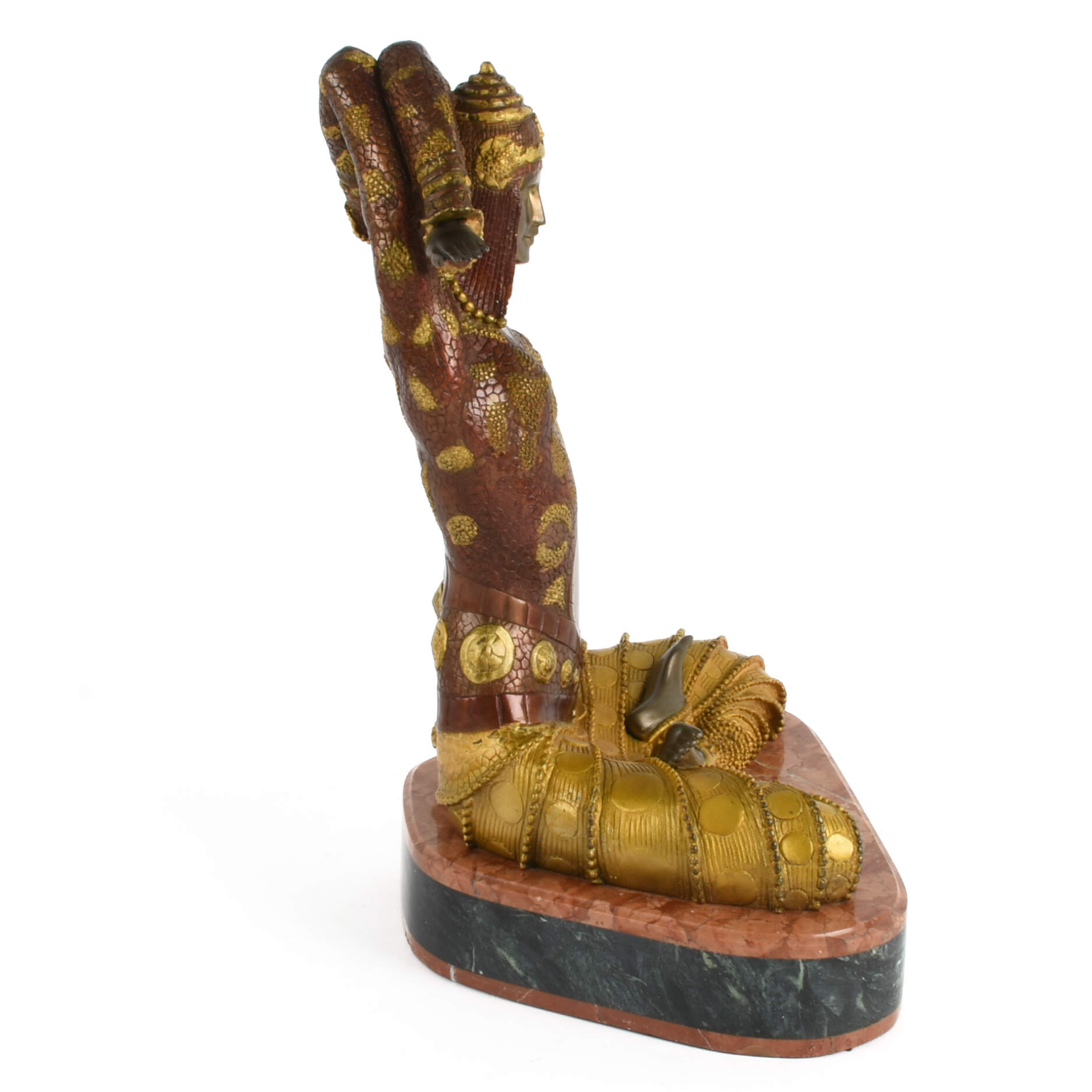 "Temple of the Goddess" Bronze After Dimitri Chiparus-2