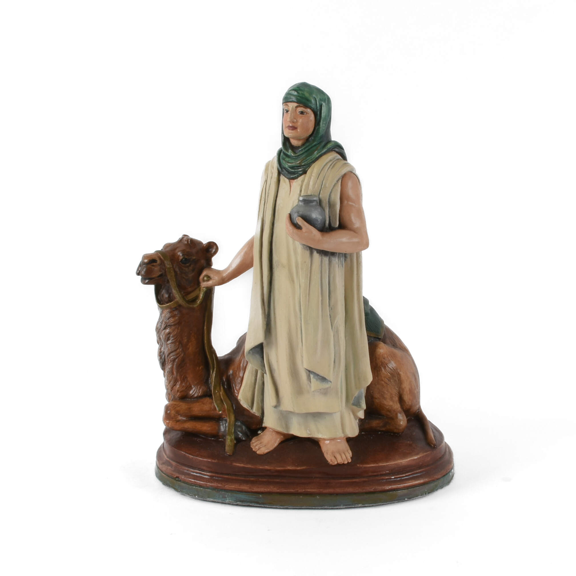 Bianchi G. Ruggeri Painted Nativity Balthasar Magi Figure-1