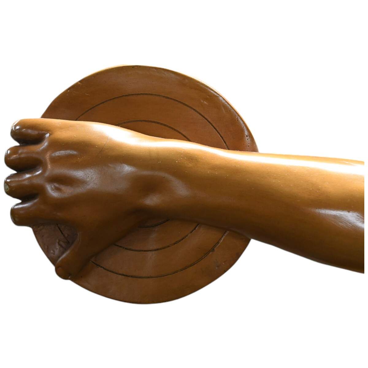Acrylic and Wood Sculpture After Myron's "The Discobolus"-6