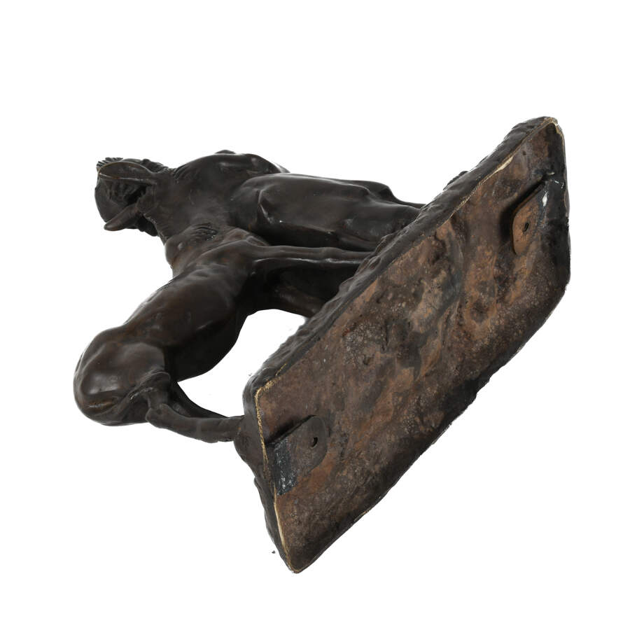 Giovanni De Martino Bronze Village Girl & Donkey-7