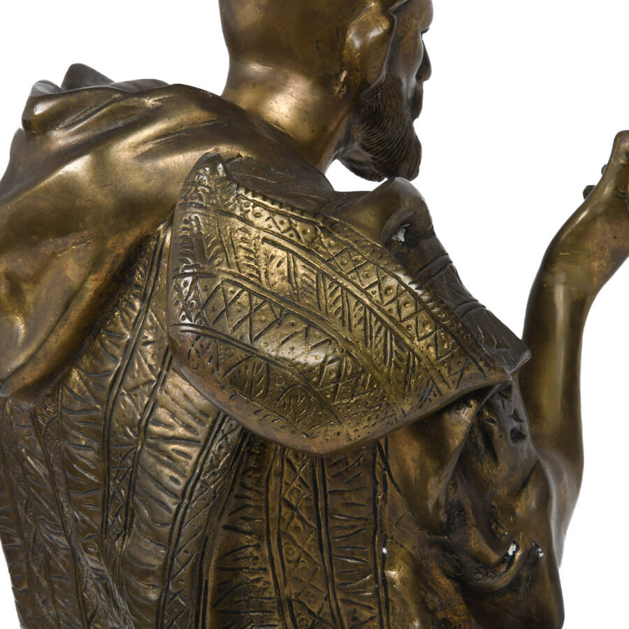 Nomadic Storyteller Brass Sculpture-7