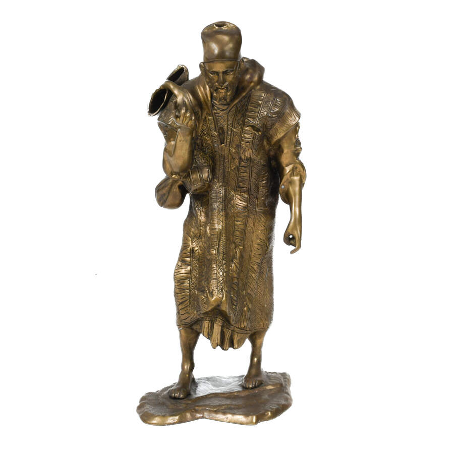 Nomadic Storyteller Brass Sculpture-1