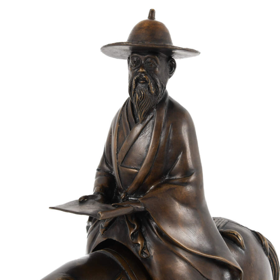 Chinese Bronze Rider and Horse Sculpture-5