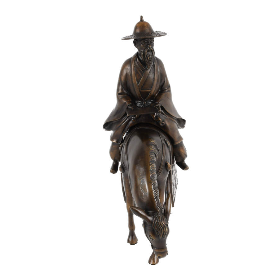 Chinese Bronze Rider and Horse Sculpture-4