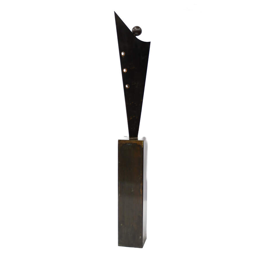John T. Benedict Life-Size Abstract Steel Metal Sculpture-5