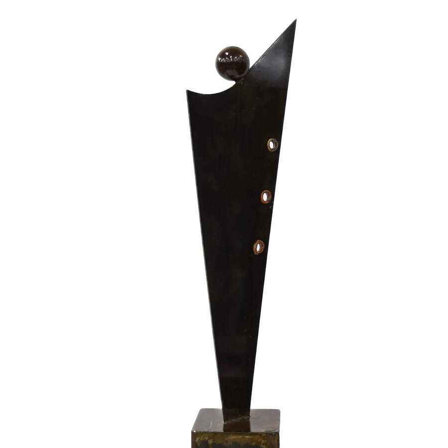 John T. Benedict Life-Size Abstract Steel Metal Sculpture-2