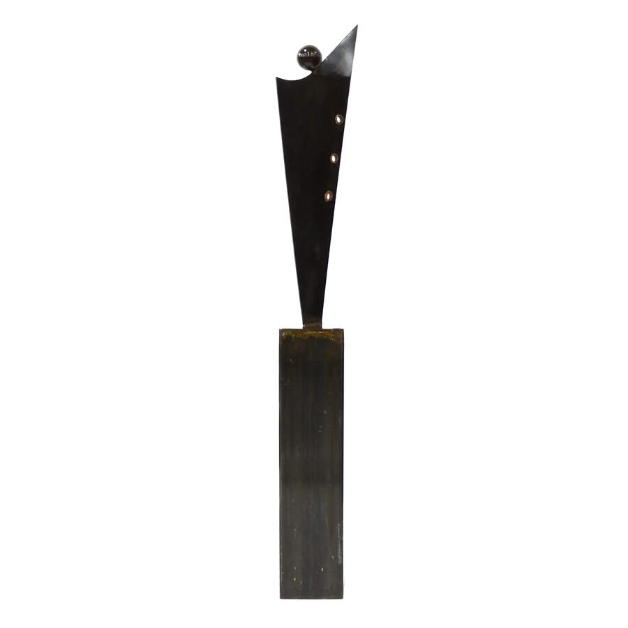 John T. Benedict Life-Size Abstract Steel Metal Sculpture-1