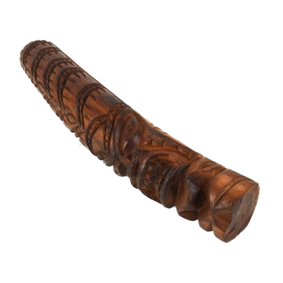 Tongan Carved Wood Totem Statue-7