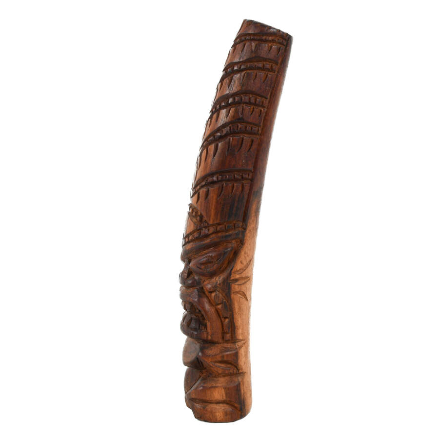 Tongan Carved Wood Totem Statue-4