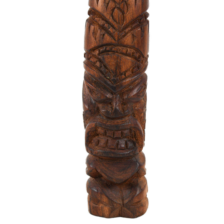 Tongan Carved Wood Totem Statue-3