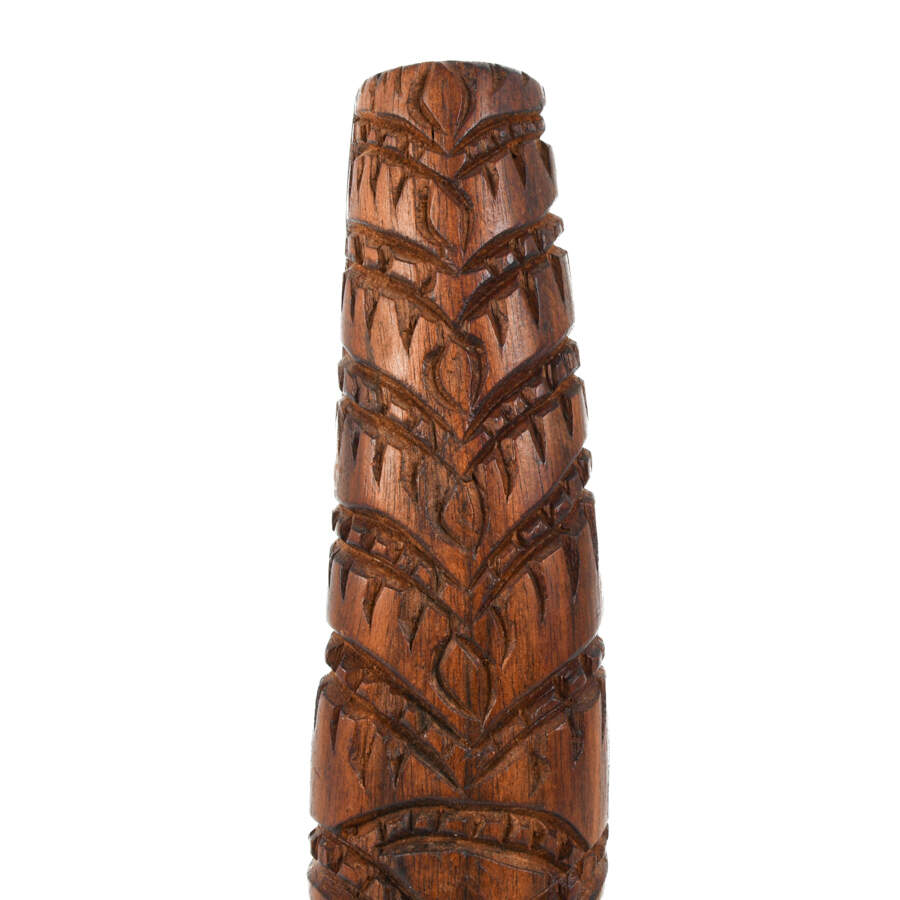Tongan Carved Wood Totem Statue-2