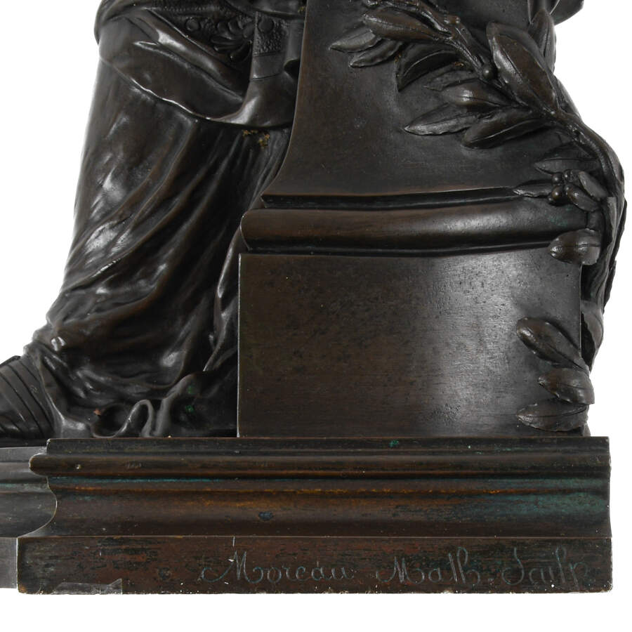 Sculpture by Moreau After Jacques Boustou Titled "Standing Classical Lady"-9