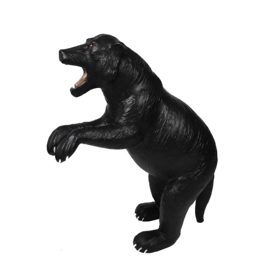 Antique Life-Size Potawatomi Black Bear Statue-12