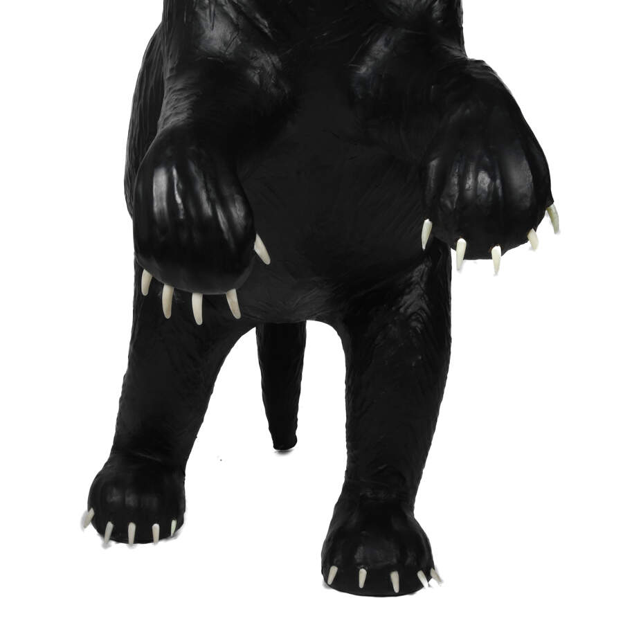 Antique Life-Size Potawatomi Black Bear Statue-10