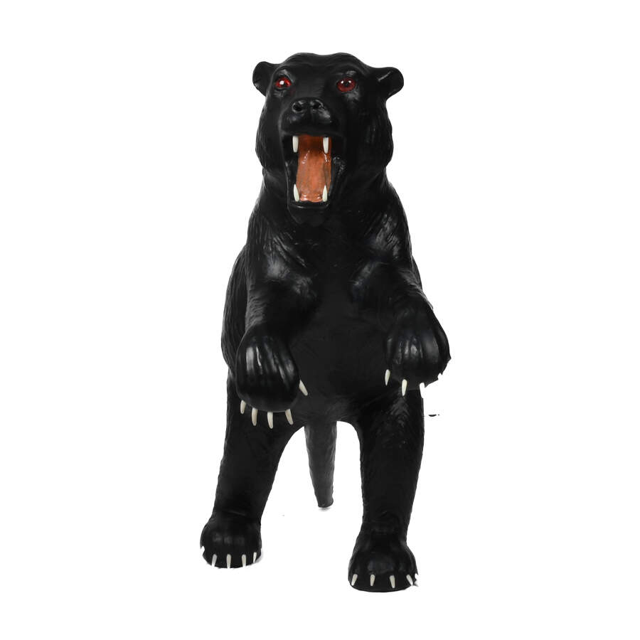 Antique Life-Size Potawatomi Black Bear Statue-1