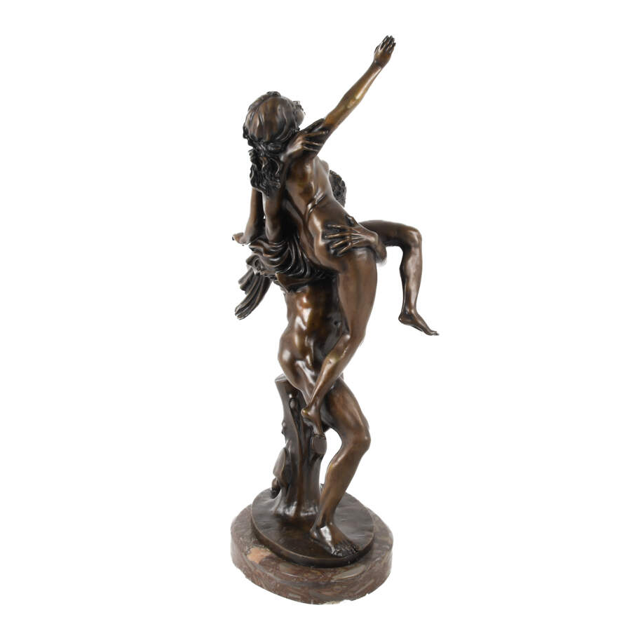 Antique Abduction of the Sabine Women Bronze Sculpture-6